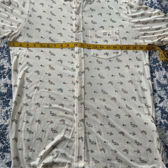 Mountain Khakis Arbor Knit Polo 100% Bamboo Cream Brown Short Sleeve Size L - Picture 12 of 14